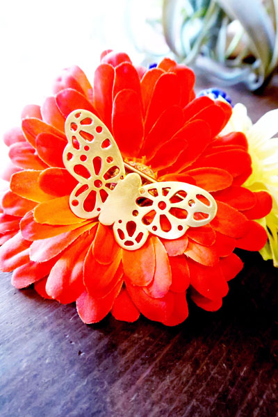画像: Flower Butterfly イヤーカフ