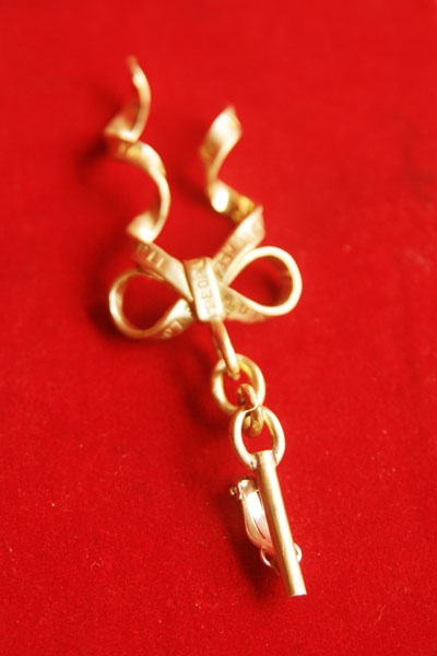 画像: Chain Antique Ribbon　片耳イヤリング